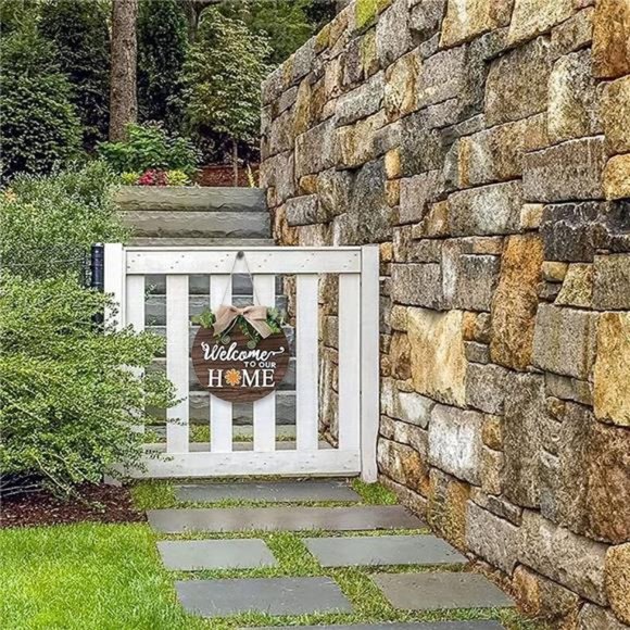 Wooden Seasonal Holiday Welcome Sign -14 Holiday Interchangeable Icons - Picture 7 of 8